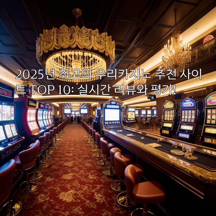 2025년 최고의 우리카지노 추천 사이트 TOP 10: 실시간 리뷰와 평가!