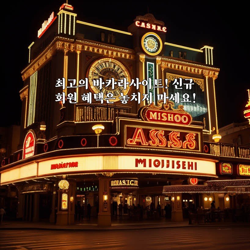최고의 바카라사이트! 신규회원 혜택은 놓치지 마세요!
